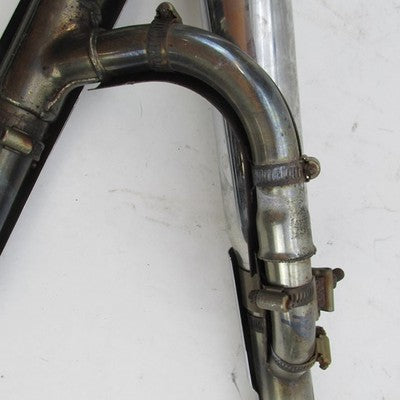 Harley Stock Softail or Dyna Chrome Exhaust System & Python Slash-Cut