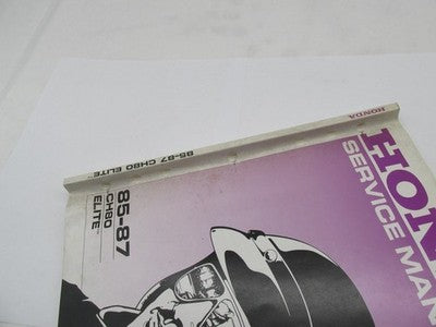 Honda Official Factory 1985-1987 CH80 Elite Motorcycle Service Manual