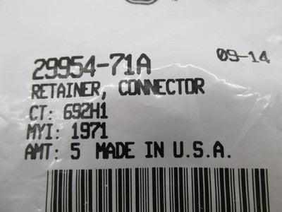 Lot of 2 Harley OEM NOS Alternator Stator plug Connector Retainers Blk