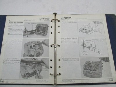 Honda Official Factory 1979 XR250 Shop Service Manual Book