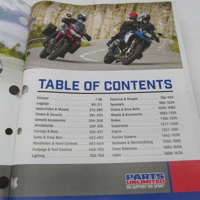 Parts Unlimited 2026 Street Parts Catalog Official Manual 9901-3629