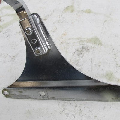 Harley OEM Softail Chrome Short Rail Mini Sissy Bar Backrest Pad Assem