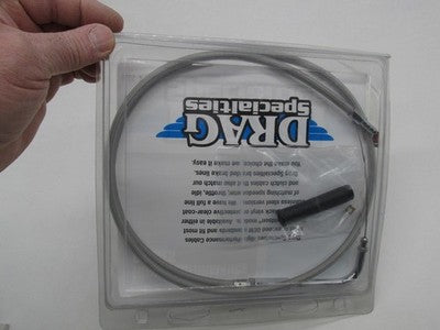 Drag Specialties Harley Davidson 41.5" Stainless Braided Idle Cable 06