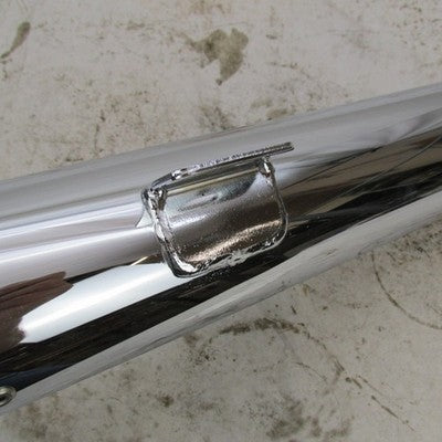 Pair of Harley OEM Chrome Front and Rear Mufflers Dyna 08-17 64987-08