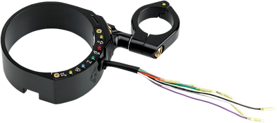 Joker Machine Speedo Relocation Bracket with Easy Mount Clamp Black 10