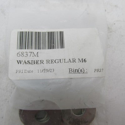 Lot of 12 Harley-Davidson OEM NOS M6 Regular/Plain Washers 6837M