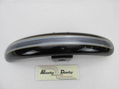 Harley-Davidson Custom Painted Front Dyna Sportster Black & Silver Fender
