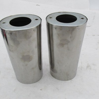 Pair Harley Davidson OEM Stock Chrome Fork Slider Covers FLHT 1986-201