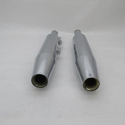 Harley OEM Chrome Front Exhaust Pipe Muffler Slip On Silencer 04-13 64