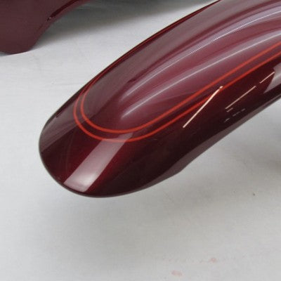 Harley 2000 Softail Deuce FXSTD Front/Rear Fender Set Luxury Rich Red