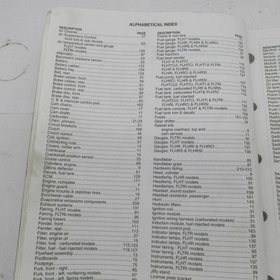 Harley Davidson Official Factory 2005 Touring Models Parts Catalog 994