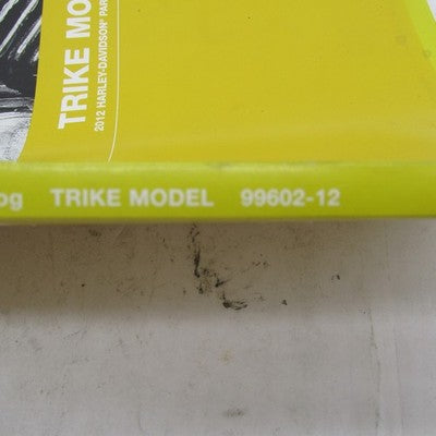 Harley Davidson Genuine 2012 Trike Model Parts Catalog Factory Manual