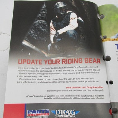 Drag Specialties Parts Unlimited 2026 Helmet and Apparel Catalog 9901-