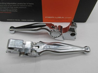 PSR NOS Harley Journey Adjustable Lever Set, Chrome 12-00605-20 | 0610