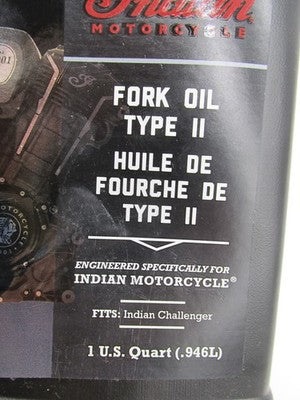 Indian NOS Genuine OEM Challenger Fork Oil Type II 2884244 - 1 QT
