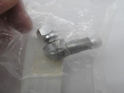 K&L Supply 32-2978 Valve Stem Base, 8mm - 90D Bend - Silver Aluminum