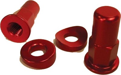 No Toil Rim Lock Tower Nut/Spacer Kit Red NTRK-004