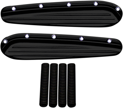 Covingtons Turn Signal Eliminators Black Dimpled C1307-B