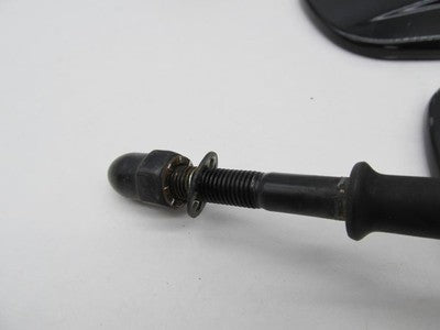 Pair of Harley-Davidson Genuine Black Teardrop Short Stem Side Mirrors