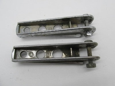 Harley Vintage Passenger 3 Hole Drilled Chopper Bobber Footpegs Shovel