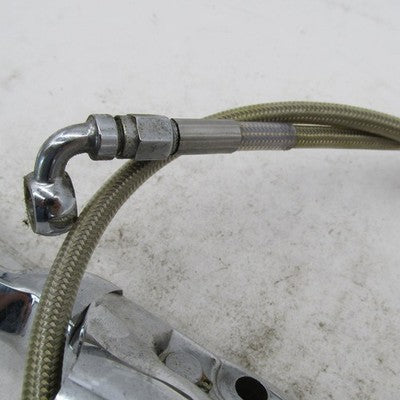 Harley OEM 9/16" Chrome Front Brake Master Cylinder w/ Braided Steel L