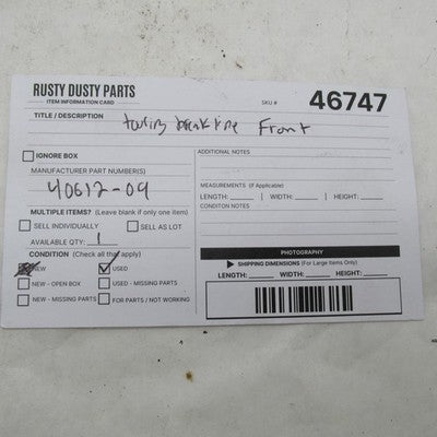 Harley-Davidson OEM 09-13 Touring Front ABS Brake Line 40612-09