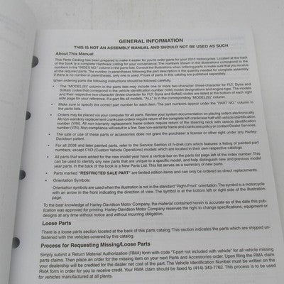 Harley Davidson Genuine 2015 Sportster Models Parts Catalog Official 9