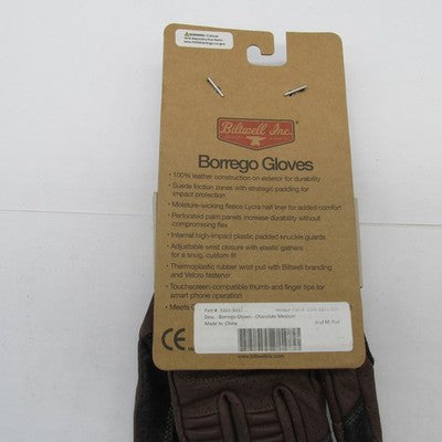 Biltwell Borrego Gloves Chocolate/Black Medium 1506-0201-303 | 3301-39