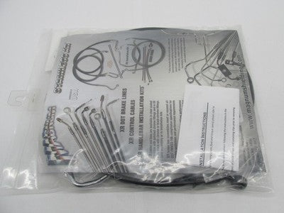 Magnum NOS SBB1401-68 Harley XR Stainless Upper Brake Line Black 1741-