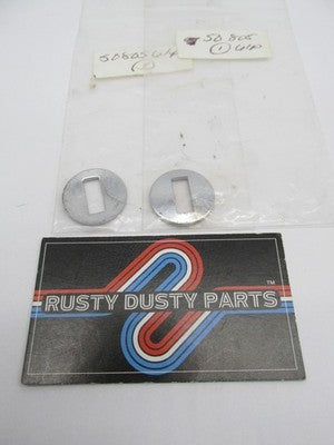 Lot of 2 Harley Davidson Aermacchi Genuine NOS Foot Peg End Plate 5080