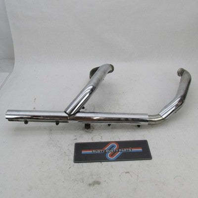 Harley OEM 99-06 FLH Touring Exhaust Header Pipes + Shields 65626-98 6