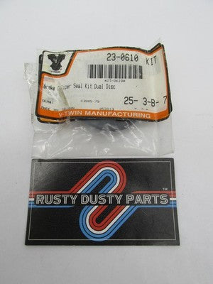 V-Twin NOS Harley 79-85 FLT Brake Caliper Seal Kit Dual Disc 23-0610 |