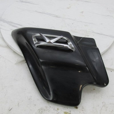Pair of Harley-Davidson Genuine OEM Chrome Black Side Covers V Trim To