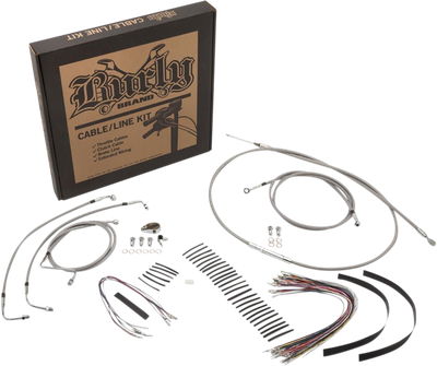Burly Cable and Brake Line Kits 15in. Bagger Bars B30-1105