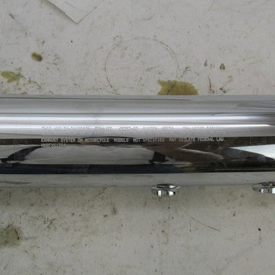 Harley Davidson OEM Pair of Chrome Tapered Exhaust Mufflers 65357-07