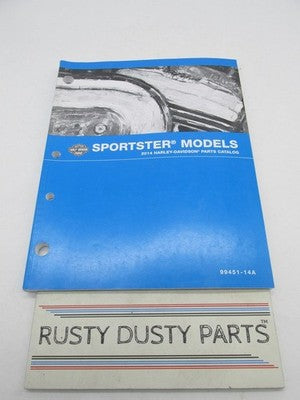 Harley-Davidson Official Factory 2014 Sportster Models Parts Catalog 99451-14