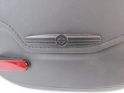 Pair of Harley-Davidson Genuine NOS FLDE Black Rigid Mount Saddlebags