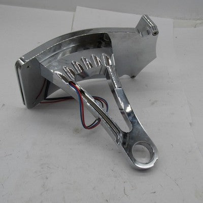HD Drag Specialties Tail Light Side Mount Diamond Curved 00-07 Softail