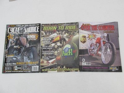 Mixed Lot of 10 Harley Davidson Chopper Magazines Born to Ride America