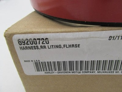 Harley-Davidson Genuine NOS FLHRSE CVO Rear Wire Wiring Harness 69200720