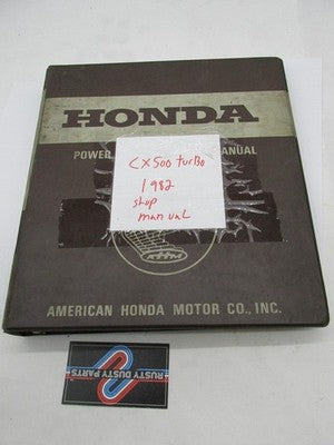 Honda Official Factory 1982 CX500 Turbo Motorcycle Service Shop Manual