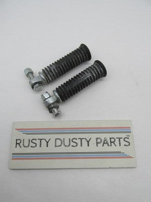 Pair of Harley Genuine Stock Multi-fit Round Passenger Foot Pegs Footp
