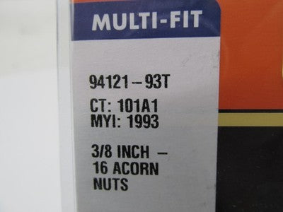 Harley-Davdison OEM NOS Pack of 3 Chrome Acorn Nuts 3/8" x 16 Thread 9