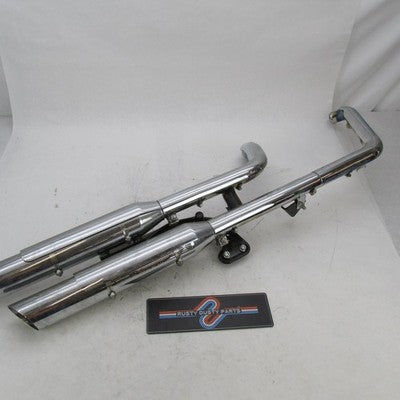 Harley Davidson OEM Softail Chrome Exhaust System w/ Mufflers 64725-08