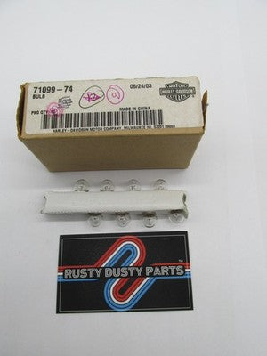 Lot of 8 Harley-Davidson Genuine OEM NOS Bayonet Clear 12V Light Bulbs