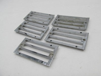 Lot of 5 Harley-Davidson Baron Chrome Plastic Light Grills 3" X 1-5/8"