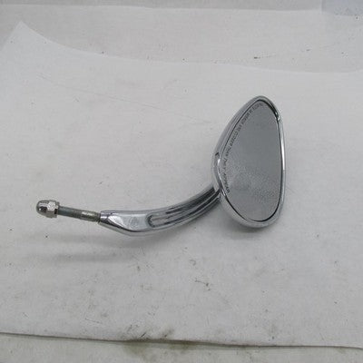 Harley OEM Chrome Script Logo Teardrop Mirror w/ Solid Grooved Short S