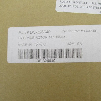 Pro-One NIB 00-14 Harley 11.5" Front Left Brake Rotor Disc 600249 DS-3
