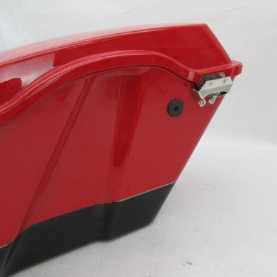 Harley OEM  2010 FLHR Road King Left Saddlebag Scarlet Red Black 90899
