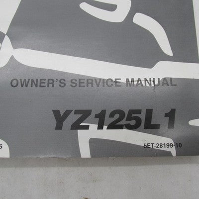 Yamaha YZ125L1 Owners Service Manual Operator Guide LIT-11626-12-26 5E